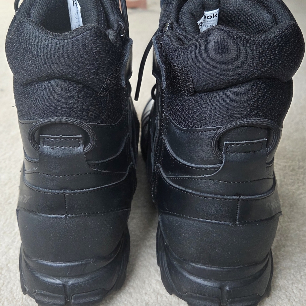Reebok Trailgrip Tactical Mens 8" Leather Waterproof Insulated Boots Black Sz 15 - Picture 7 of 10